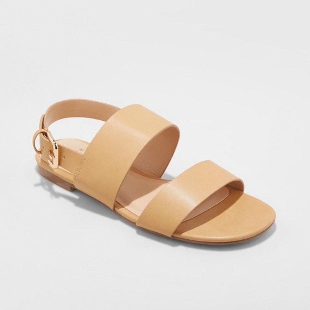 Sabrina 2- Band Buckle Slide Sandals- A New Day